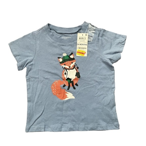 NWT - Cute Short Sleeve Fox‎ Tee - Picture 1 of 2